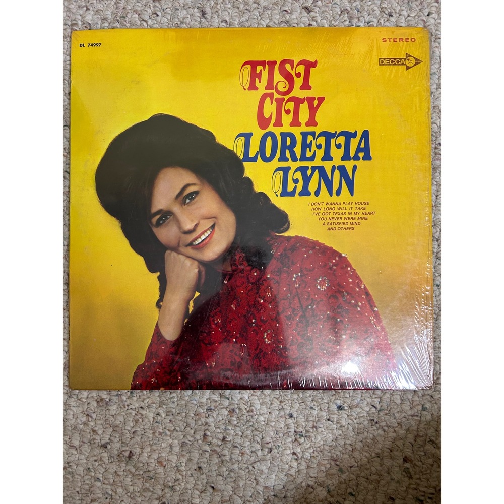 Loretta Lynn Fist City Vinyl LP Decca DL 74997 Stereo Country Record in Shrink